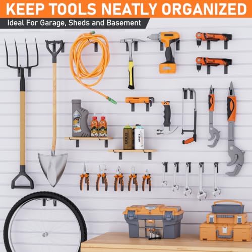 INCLY 60 Pack Slatwall Hooks, 4 Inch Slat Wall Hanging Hook and Hanger - Image 7