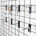 HUHOLE 50 Pack 6 Inch Black Gridwall Hooks Metal Display Hangers - Image 6
