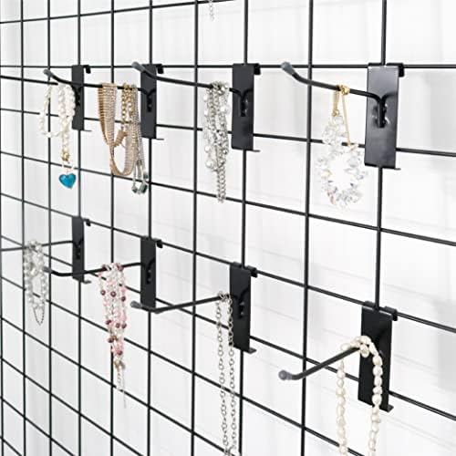HUHOLE 50 Pack 6 Inch Black Gridwall Hooks Metal Display Hangers - Image 6