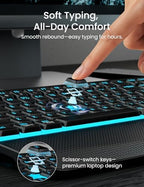 SABLUTE Wireless Backlit Keyboard and Mouse Combo, Rechargeable Quiet - Image 4