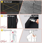 SNIGJAT 61 Key Keyboard Case Soft with Adjustable Padded Shoulder Straps - Image 4