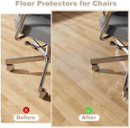 [Thickened to 2.0mm] 40"x50" Computer Chair Mat for Hardwood, PVC Office Mat for Hardwood Floor, Anti-Slip Rolling Chair Floor Protector,Vinyl Mats for Home, Under Desk Mats for Rolling Chairs - Image 3