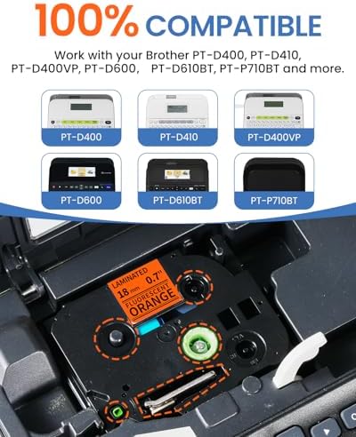 18mm TZe TZ Label Maker Tape Replacement for Brother P Touch Label Colored - Image 3