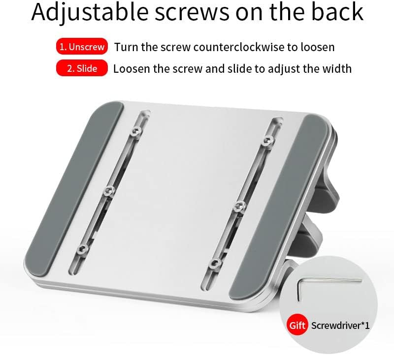 Aluminum Alloy Double Slot Storage Port Vertical Laptop Stand，laptop stand for desk，adjustable laptop stand，Applicable to all MacBook models - Image 4