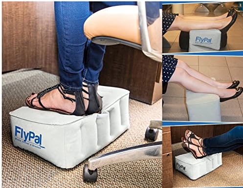 Flypal Inflatable Foot Rest, Adjustable Travel Leg Rest, Kids Airplane Bed - Image 4
