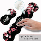 Keyboard Wrist Rest and Mouse Pad with Wrist Support Set Ergonomic Coaster,Memory Foam,Easy Typing Pain Relief,Large XL Desk Mat 31.5"x 11.8",Floral Christian Quote - Image 5