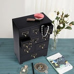 Apothecary Drawers Apothecary Cabinet with Drawers, Black - Image 4