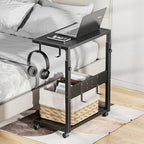 Adjustable Computer Tower Stand - 23.03"-28.3"H PC Holder Cart - Image 6