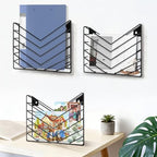 Wall Mounted Magazine Rack, Wall Mounted File Organizer - Image 5