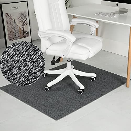 Chair Mat for Hardwood Floor, 36" x 48" Heavy Duty Office Chair Mat for Rolling Chairs, Anti Slip, Computer Chair Desk Mat, Floor Protector for Home Office, Graphite Texture by RccugmatS