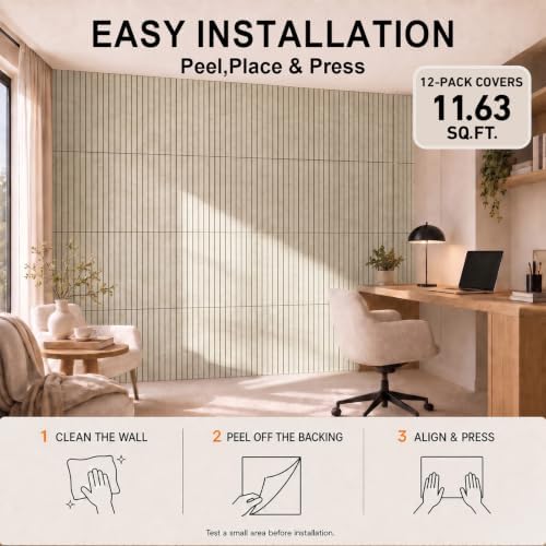 Stripe Felt Bulletin Board Tiles, Cork Board Alternative 48 x 36 in - Image 4