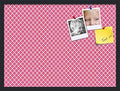 PinPix 27x20 inch Cork Bulletin Board. This Decorative Framed Pin Board Comes with Diamond Pattern in Hot Pink Design and Satin Black. Ideal for Home, Office Decor or School (PinPix-302) by PinPixBulletinBoards