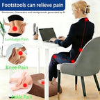 Foot Rest for Under Desk at Work, Ergonomic Under Desk Footrest with Washable Cover for Office, Home & Gaming Leg Elevation Pillow Brown - Image 3
