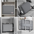 DocSafe Fireproof Document Box Hard Case with Lock ＆ Accordion File Folder - Image 6