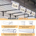 Mifoci 200 Pcs Shelf Hook Label Holders for Retail, 2.5 x 1.25 Inch - Image 3