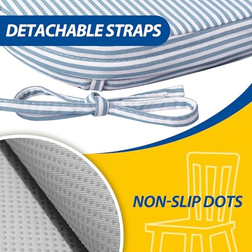 AAAAAcessories Chair Cushions for Dining Chairs, 17 x 16 x 2 in, Set of 2 - Image 5