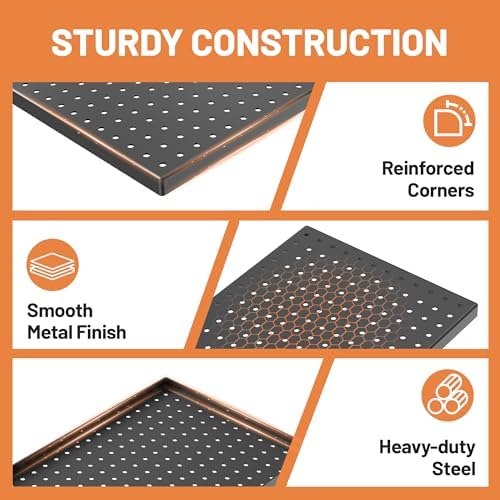 Ultrawall Metal Peg Board Panels with Hooks, Garage Pegboard Tool Organizer - Image 4