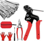 Zip Tie Gun Kit, 105PCS 304 Stainless Steel 11.8 Inch Metal Zip Ties, UV & Corrosion Resistant for Fence, Exhaust Pipe, Chicken Coop & Farm by WelcometoJhgQrivnuemWesupplydurablestainless%E2%80%91steelpliersandhandtoolsforindustrialhouseholdapplications