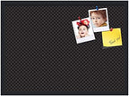 PinPix 30x22 inch Cork Bulletin Board. This Decorative Framed Pin Board Comes with Diamond Pattern in Black Design and Satin Black. Ideal for Home, Office Decor or School (PinPix-120) - Image 2