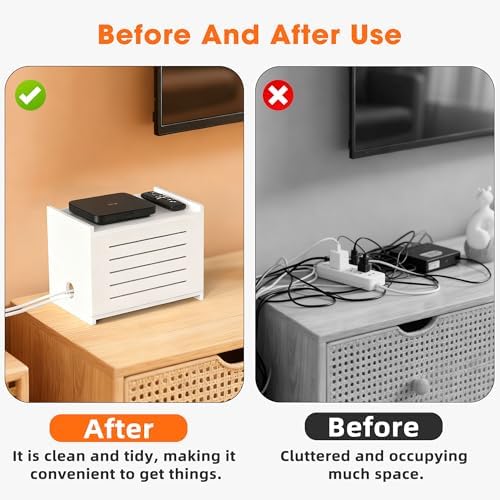 Wooden WiFi Router Storage Box for Routers Up to 9.8" Tall, Need Assembly - Image 3