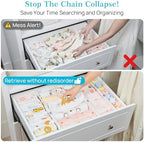Vtopmart 4" High Drawer Dividers for Clothes, 11.3"-17" Expandable, 12 Pack - Image 2
