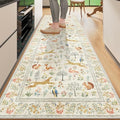DUKINO 2.6x8 Rug for Hallway, Washable Kitchen Runner Rug Non Slip, Beige by DUKINO