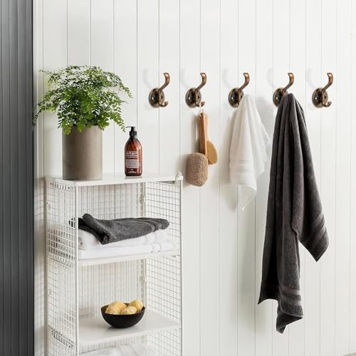khtumeware 10 Pack 3inch Zinc Alloy Antique Brass Towel Hooks - Image 4