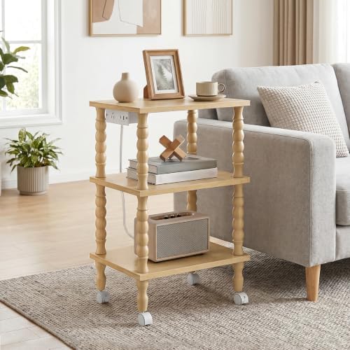 HOOBRO 3-Tier Printer Stand Solid Wood Legs - Image 5
