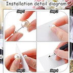 Leinuosen 200 Pcs Decorative Pearl Place Card Stands and Cards Set, Table Place, Food Labels Business, Dessert Table Decor - Image 3