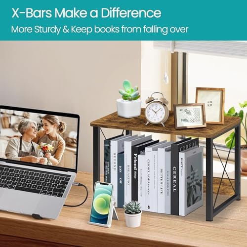 ELITEROO Desktop Printer Stand, Printer Stand Shelf Desk Organzier - Image 3