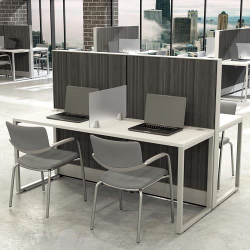 Desktop Acrylic Privacy Screens | 12" High | Clear or Frosted - Image 2