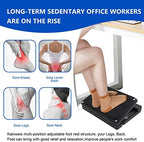Ergonomic Under Desk Footrest & Leg Rest Stool with Massage Roller - Image 6