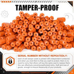 Nuogo 200 Pcs Orange Steel Security Cable Seals - Image 4