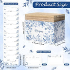 R HORSE Wooden Recipe Box with Cards & Dividers for Cooking Lover Kitchen - Image 3