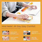 Ospelelf Mouse Pad and Keyboard Wrist Rest Cute Funny Gel Mousepad Set, Support for Typing Gaming, Relieve Wrist Pain, Cool & Easy to Clean, for Office, Programmer, Home Computer Use, Butter Bread - Image 2