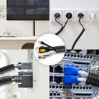 40 FT Wire Loom 1 Inch, Split Wire Loom Tubing Wire Conduit, Wire Protector Tubing – Black - Image 6