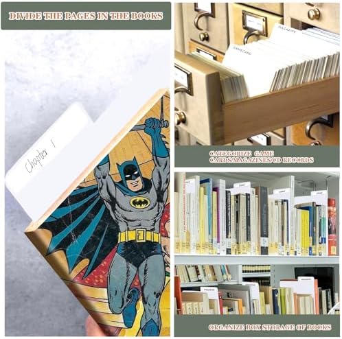 50 Pieces Comic Book Dividers with Tabs,Patient Divider Cards,Card Dividers Comic Book Boards for Storage Boxes 11.22 X 7.24 Inche - Image 6