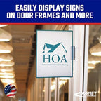 Master Magnetics Magnetic Sign Holder Pack - Magnetic Sign Holders for Door Frames, Metal Shelves, Whiteboards - Powerful Magnet - Retail EZ Grip Holder - 3" L x 1" W x 1.13" H - 25-Pack - Image 3