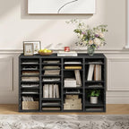 HOOBRO Wooden Literature Organizer, 36-Slot Mail Sorters, Removable Classroom Mailbox, Student Mailboxes for Classroom, Paper Storage Organizer, for Home, Office, Black BK36WF01 - Image 3
