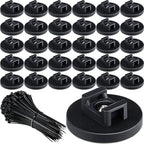 Yookeer 120 Pieces Magnetic Zip Tie Mount Cable Wire Management Base, 43 mm by Yookeer