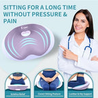 FLORICH Seat Cushion Lumbar Support Pillow for Office Chair, Car Lower Back Support, Ergonomic Desk Chair Pillow for Butt and Back Support of Memory Foam Seat Pad(Purple) - Image 4