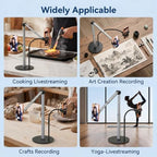 Mistriddle Magnetic Overhead Phone Stand, Adjustable Arm with Extension Rod - Image 4