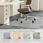 Office Chair Mat for Carpet, 30" X 48" Clear PVC Desk Chair Mat - Image 3
