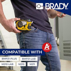 BradyGrip Authentic (M21-750-414) Print-on Hook Labels with Ribbon Featuring Velcro® Brand Hook for M21 Printers - 0.75" - Image 7