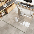 60" x 48" Tempered Glass Chair Mat for Carpet & Hard Floors by MYSUNORIA