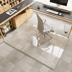 60" x 48" Tempered Glass Chair Mat for Carpet & Hard Floors by MYSUNORIA
