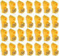 DTGN 200Pcs 6mm Magnetic Peg Hook Locks ABS Plastic, Yellow by DTGN