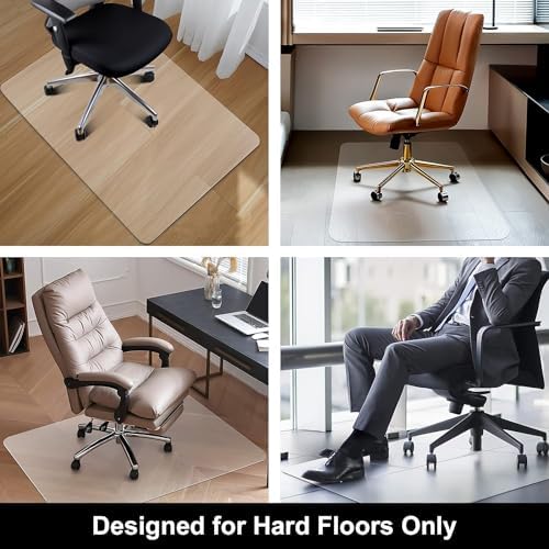 Kuyal Office Chair Mat for Hardwood Floor, 46'' x72'' Rectangle - Image 2