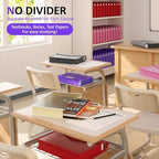 ThinkTex Plastic Expanding File Folder, Transparent envelopes with Snap - Image 3