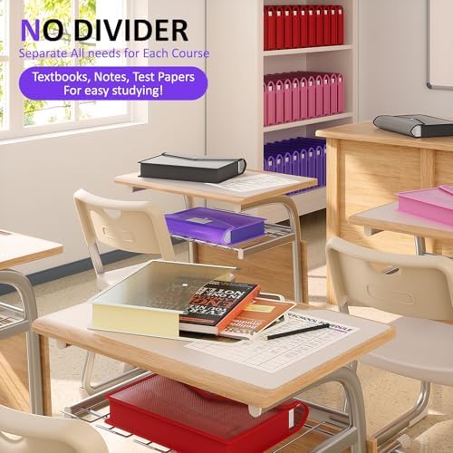 ThinkTex Plastic Expanding File Folder, Transparent envelopes with Snap - Image 3